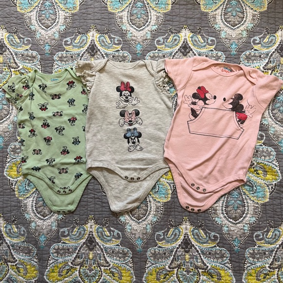 Disney Other - Disney Baby Minnie Mouse Bodysuit Bundle 18 month